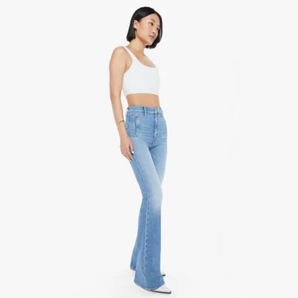 MOTHER Light Blue Flare Jeans